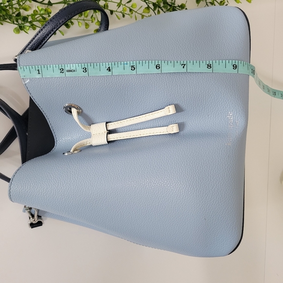 Kate Spade Eva bucket drawstrings crossbody blue tote bag New - Picture 9 of 12